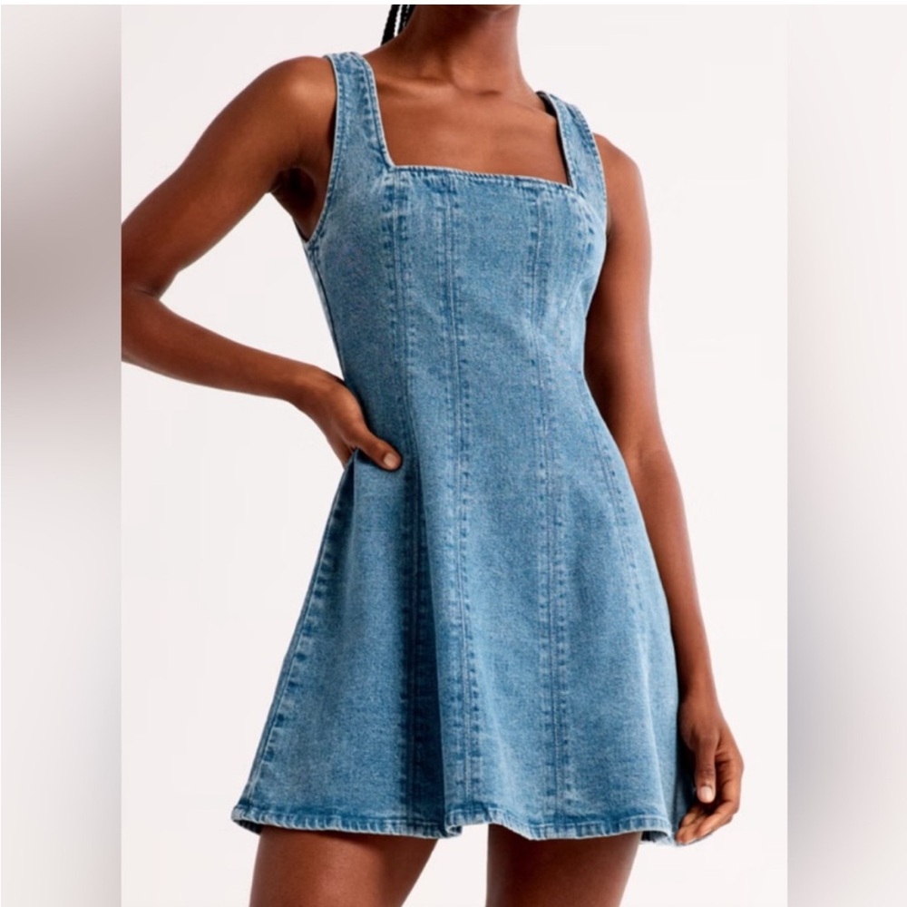 Abercrombie & Fitch Blue Denim Mila Dress - Picture 2 of 5